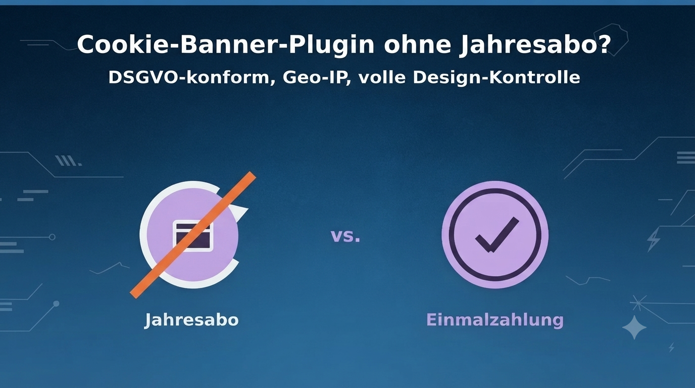 Cookie-Banner-Plugin ohne Jahresabo Vergleich Real Cookie Banner Complianz