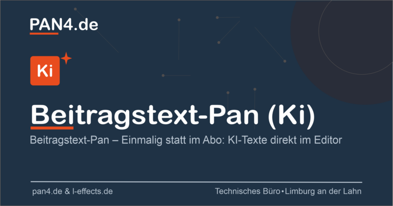 Beitragstext Pan